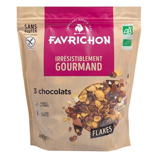 Flakes 3 chocolats bio - 400g - FAVRICHON - Good marché