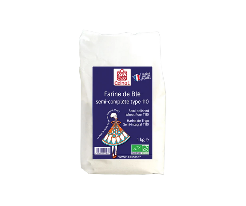 Farine blé semi complète t110 bio - 1kg
