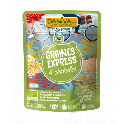 Céréales express 4 céréales bio - 250g - DANIVAL - Good marché