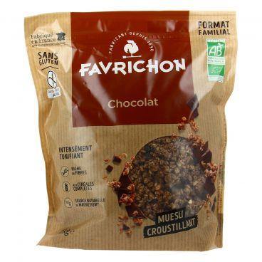 Müesli croustillant intensément tonifiant chocolat bio - 1kg - FAVRICHON - Good marché