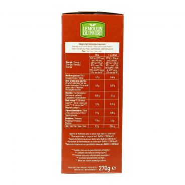 Biscottes complètes à l'huile d'olive bio - 270g - MOULIN DU PIVERT - Good marché