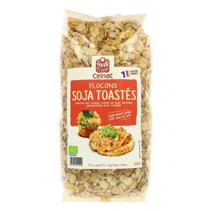 Flocons de soja toastés bio - 500g - CELNAT - Good marché