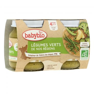 Petits pots légumes verts bio - 2 x 130g - Babybio - Good marché