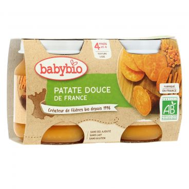 Petits pots légumes patate douce bio - 2 x 130g - Babybio - Good marché
