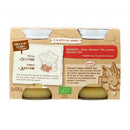 Petits pots fruits pêche pomme bio - 2 x 130g - Babybio - Good marché