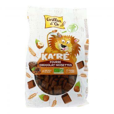 Ka'ré fourré chocolat noisette bio - 500g - GRILLON D'OR - Good marché