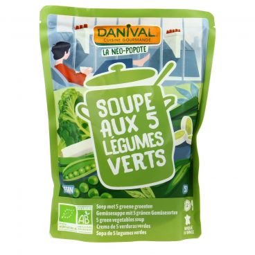 Soupe saveur 5 légumes verts bio - 50cl - DANIVAL - Good marché