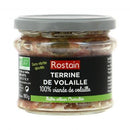 Terrine de volaille fermière bio - 180g - ROSTAIN - Good marché