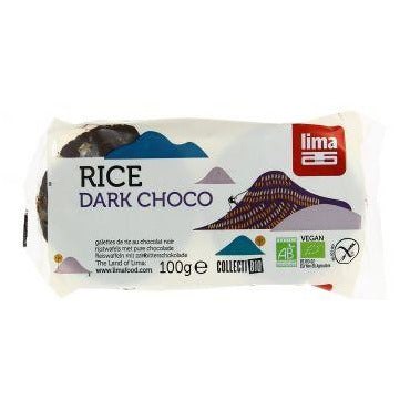 Galettes de riz chocolat noir bio - 100g - LIMA - Good marché