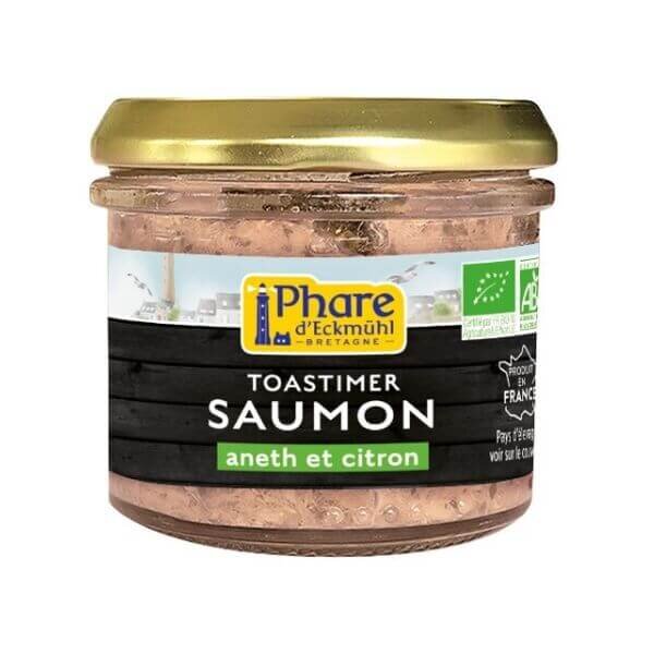 Toastimer de saumon aneth et citron bio - 90g - PHARE D'ECKMÜHL - Good marché