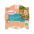 Assiette menu méli mélo de légumes au saumon riz bio - 260g - Babybio - Good marché