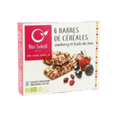 Barres céréales cranberries bio - 125g - BIOSOLEIL - Good marché