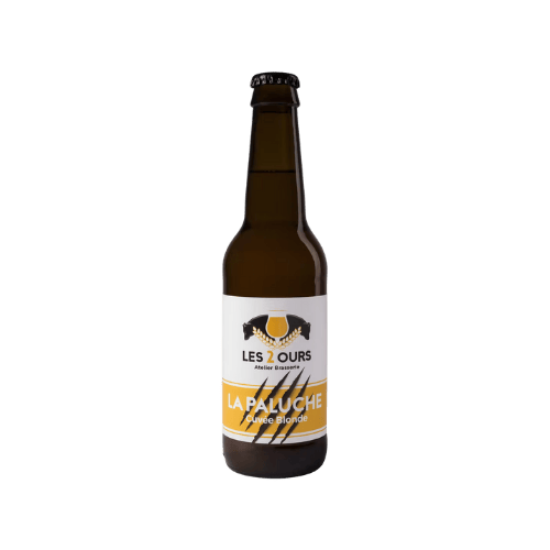 Bière La paluche cuvée blonde bio - 33 cl  - Brasserie Les 2 Ours - Good marché