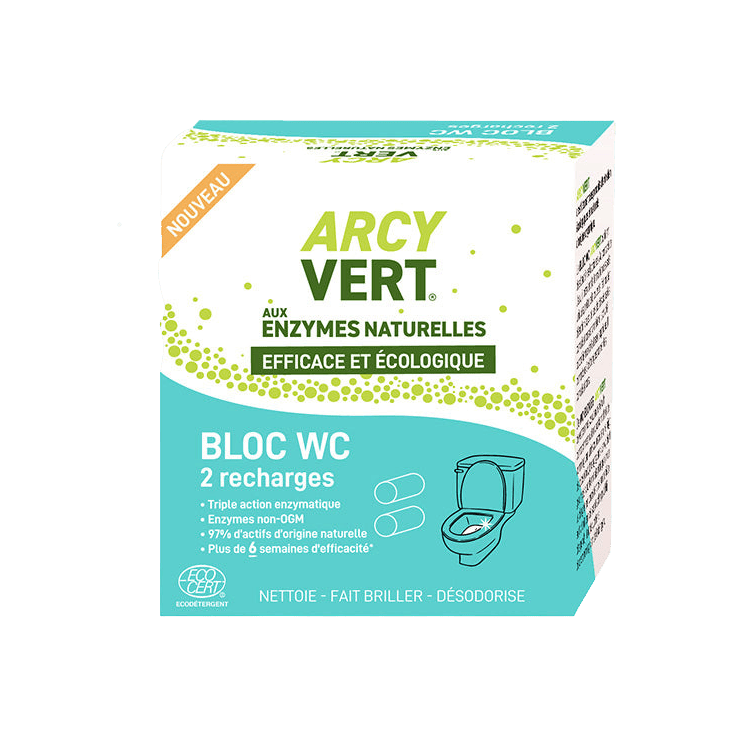 Bloc wc 2 recharges bio - 2 blocs - ARCY VERT - Good marché