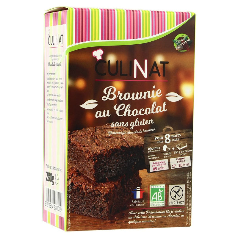 Préparation brownie au chocolat bio sans gluten - 280g