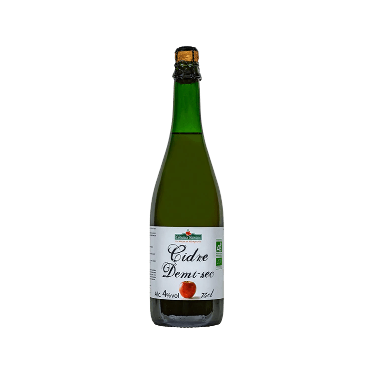 Cidre 1/2 sec bio - 75 cl - Côteaux Nantais - Good marché