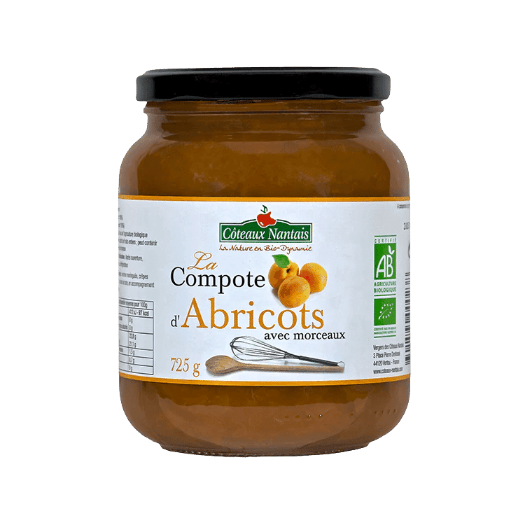 Compote d'abricots bio - 590 g - Côteaux Nantais - Good marché