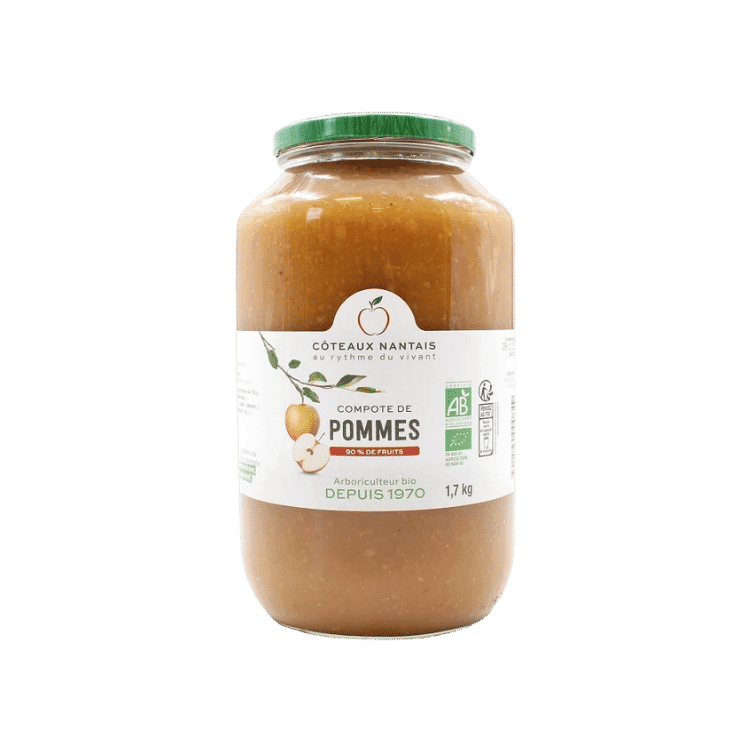 Compote de pommes bio - 1,7 kg  - Côteaux Nantais - Good marché