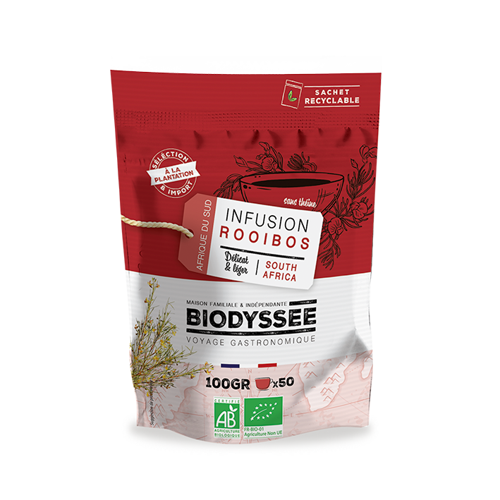 Rooibos d'afrique du sud bio - 100g - BIODYSSÉE - Good marché