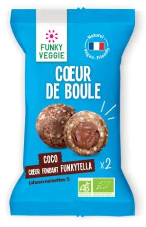 Cœur de boule coco funkytella bio - 44g - FUNKY VEGGIE - Good marché