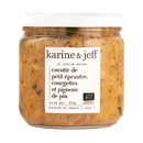 Cocotte De Petit Épeautre, Courgettes et Pignons de Pin bio - 350g - Karine & Jeff - Good marché