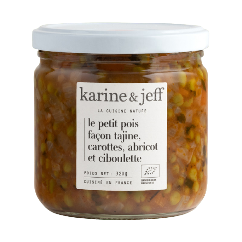 Le Petit Pois Façon Tajine, Carottes, Abricot et Ciboulette bio - 320g - Karine & Jeff - Good marché