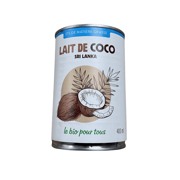 Lait de coco Sri lanka bio - 400ml - Bio pour tous - Good marché