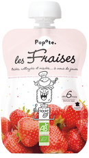 Gourde - Les fraises bio - 120g - Popote - Good marché