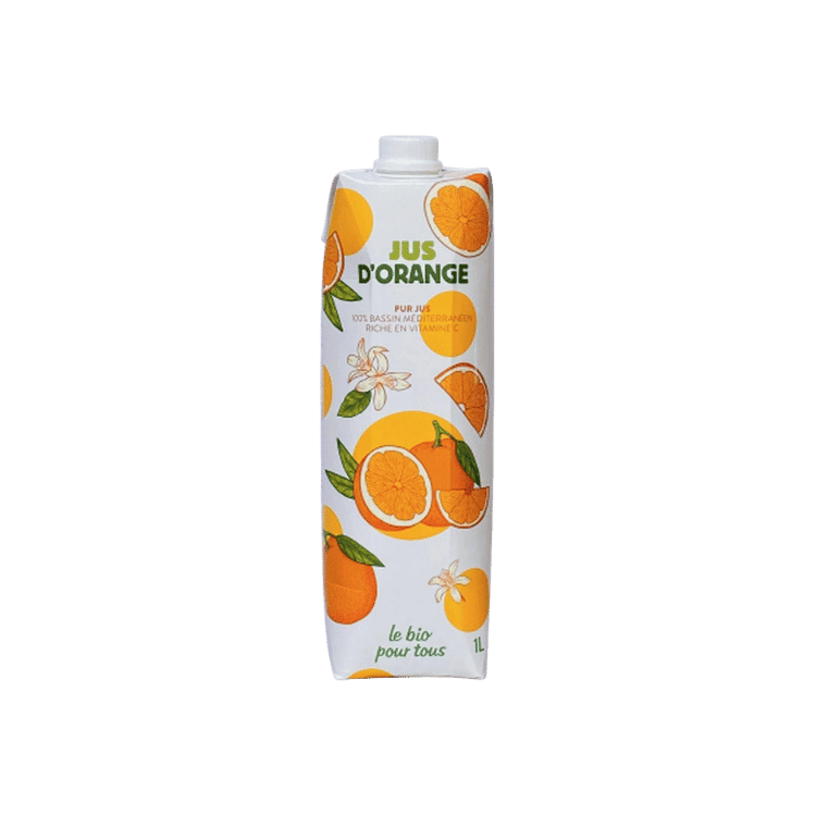 Pur jus d'orange bio - 1L - BIO POUR TOUS - Good marché