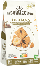 Crackers Blé Ancien, Olives Kalamata Et Romarin de Provence bio - 100g - Resurrection - Good marché