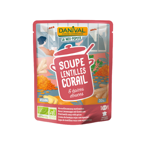Soupe saveur lentilles corail et épices douces bio - 50cl - DANIVAL - Good marché