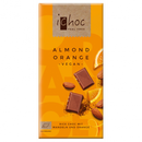 Chocolat végan orange et amande bio - 80g - ICHOC - Good marché