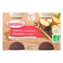 Petits pots fruits pomme pruneau bio - 2 x 130g - Babybio - Good marché