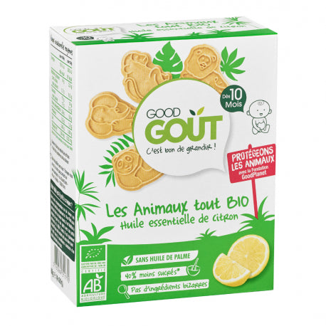 Biscuit animaux citron bio - 80g - GOOD GOUT - Good marché