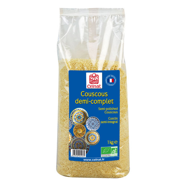 Couscous demi-complet bio - 1kg - CELNAT - Good marché