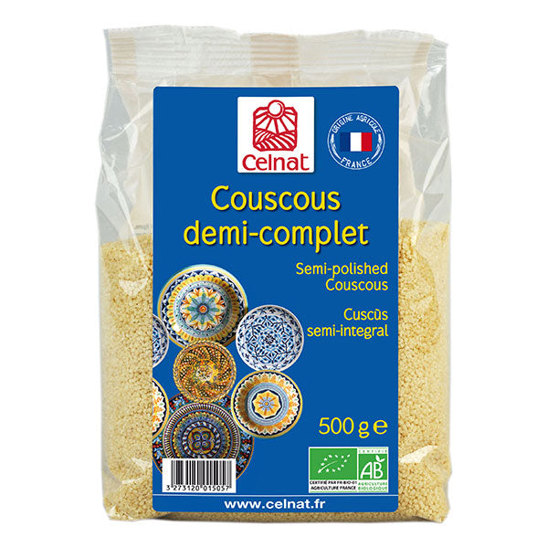 Couscous demi-complet bio - 500g - CELNAT - Good marché