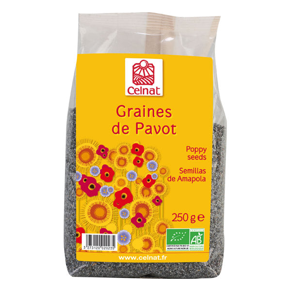 Graines de pavot bio - 250g - CELNAT - Good marché