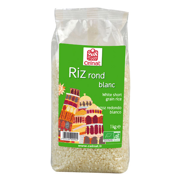 Riz rond blanc bio - 1kg - CELNAT - Good marché
