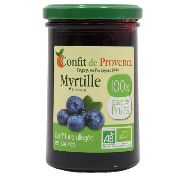 Spécialité 100% fruits myrtille bio - 290g - CONFIT DE PROVENCE - Good marché