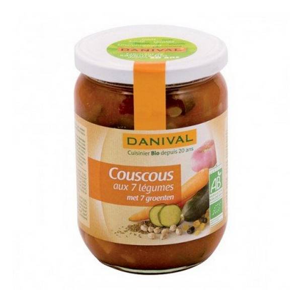 Couscous aux 7 légumes bio - 525g - DANIVAL - Good marché