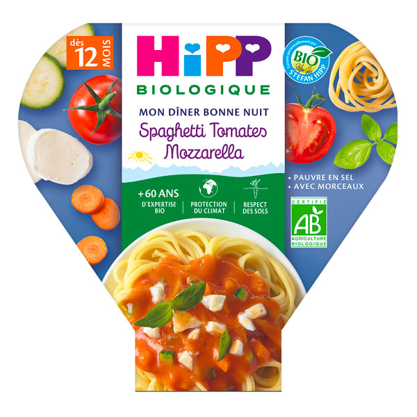 Spaghetti tomates mozzarella - 230gr - HIPP - Good marché 