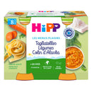 2 pots tagliatelles légumes colin d'Alaska dès 8 mois bio - 2x190g