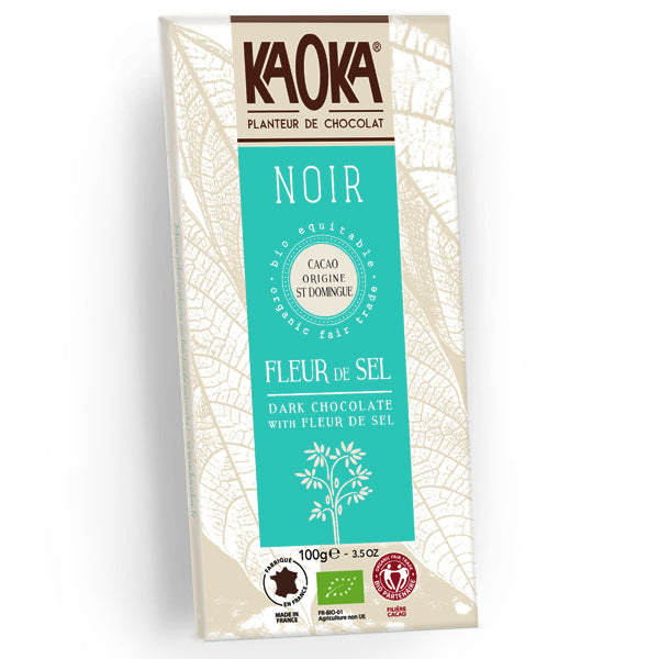 Chocolat noir 70% fleur de sel bio - 100g - KAOKA - Good marché