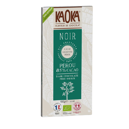 Tablette Chocolat Noir 85% Perou bio - 100g - Kaoka - Good marché