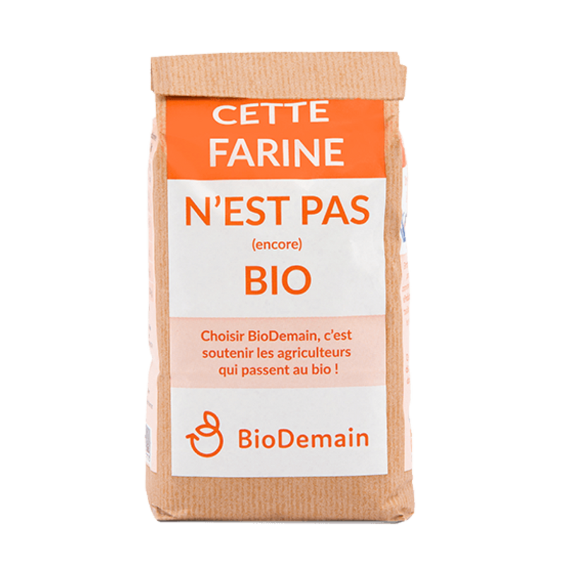 Farine de blé semi-complète pas (encore) bio - 1kg - BIODEMAIN - Good marché