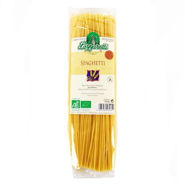 Spaghettis blancs bio - 500g - LAZZARETTI - Good marché