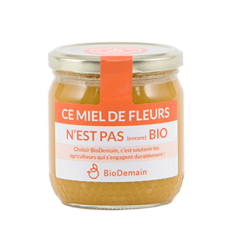 Miel de fleurs pas (encore) bio - 500gr - BIODEMAIN - Good marché