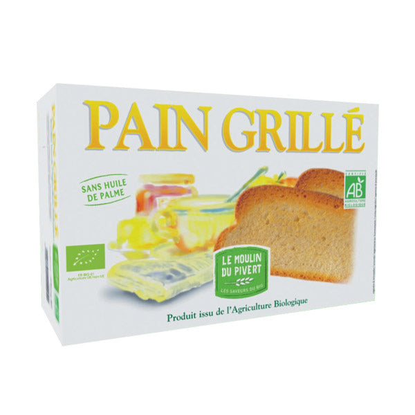 Pain grillé bio - 250g - MOULIN DU PIVERT - Good marché
