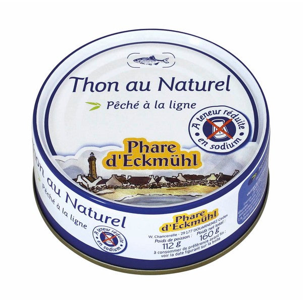 Thon albacore au naturel hyposodé bio - 160g - PHARE D'ECKMÜHL - Good marché