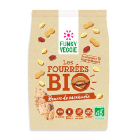 Les fourrées bio beurre de cacahuète bio - 250g - FUNKY VEGGIE - Good marché